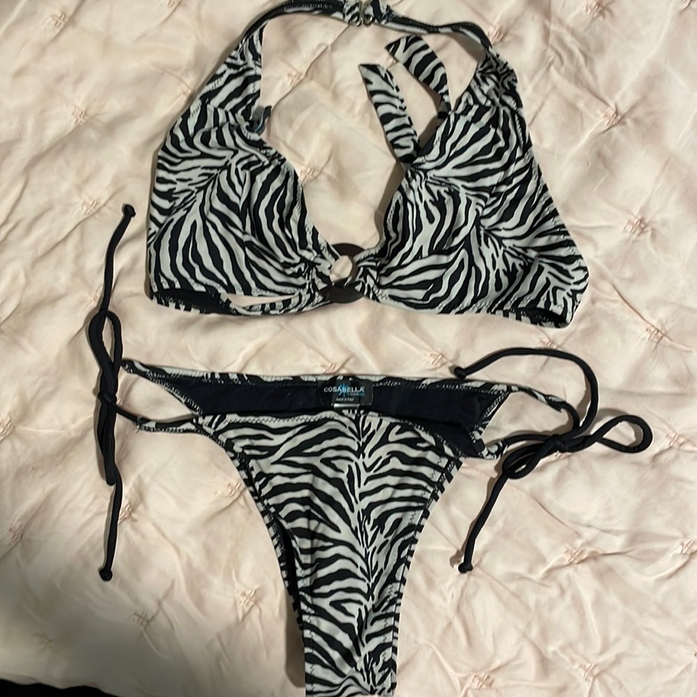 Cosabella zebra print bikin